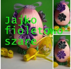 Diy by Ana: Jajko fioletowo-szare